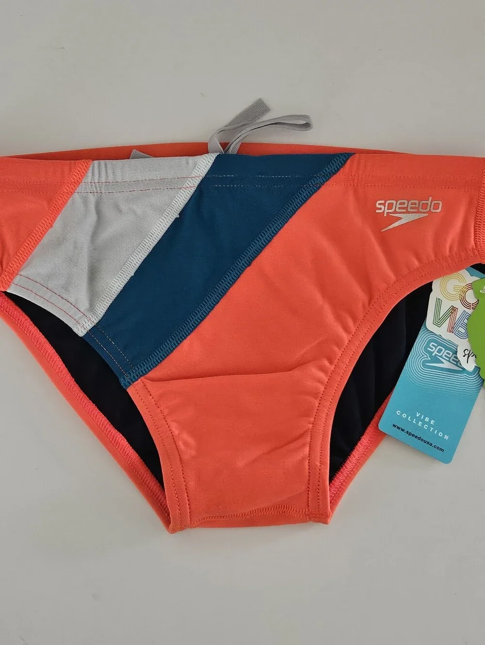 Speedo Eco Endurance Size 28 Boys Mens Swim Trunks with Elastic Drawstring Waist